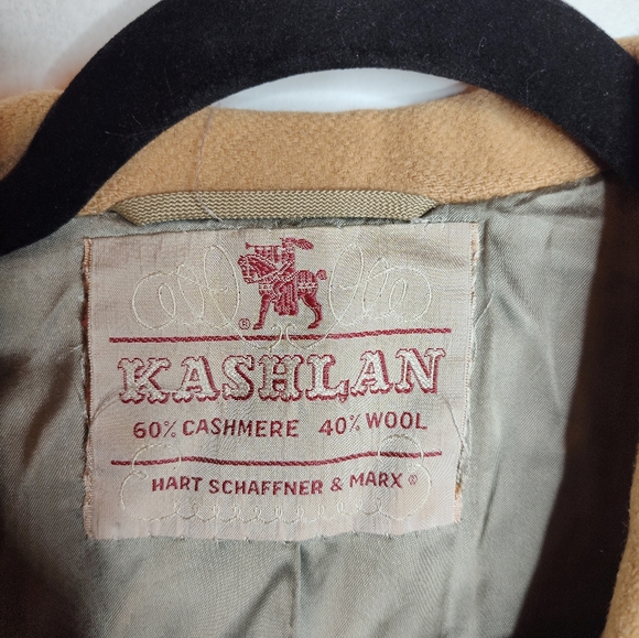 Vintage Kashlan Harry Shaffner and Marx Cashmere Wool Driving Coat saddle tan - Picture 2 of 13